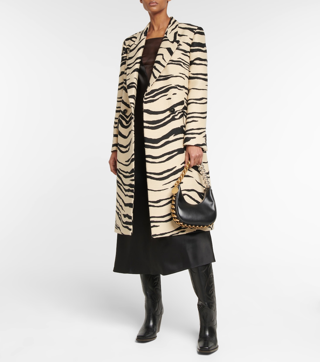 Abrigo cruzado con estampado | Stella McCartney