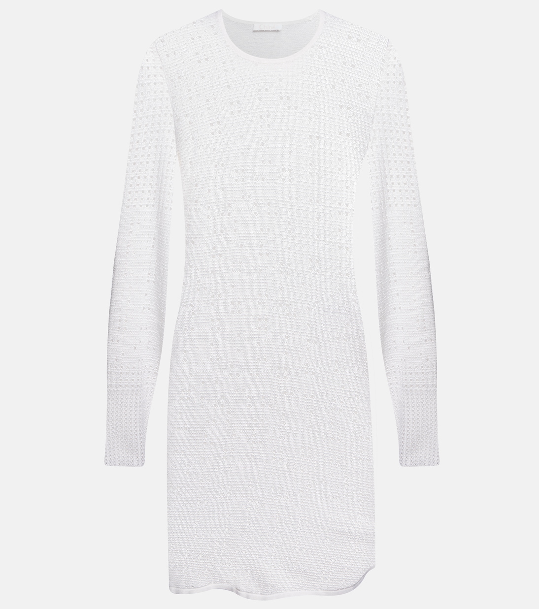 Wool, cashmere and silk minidress | Chloé