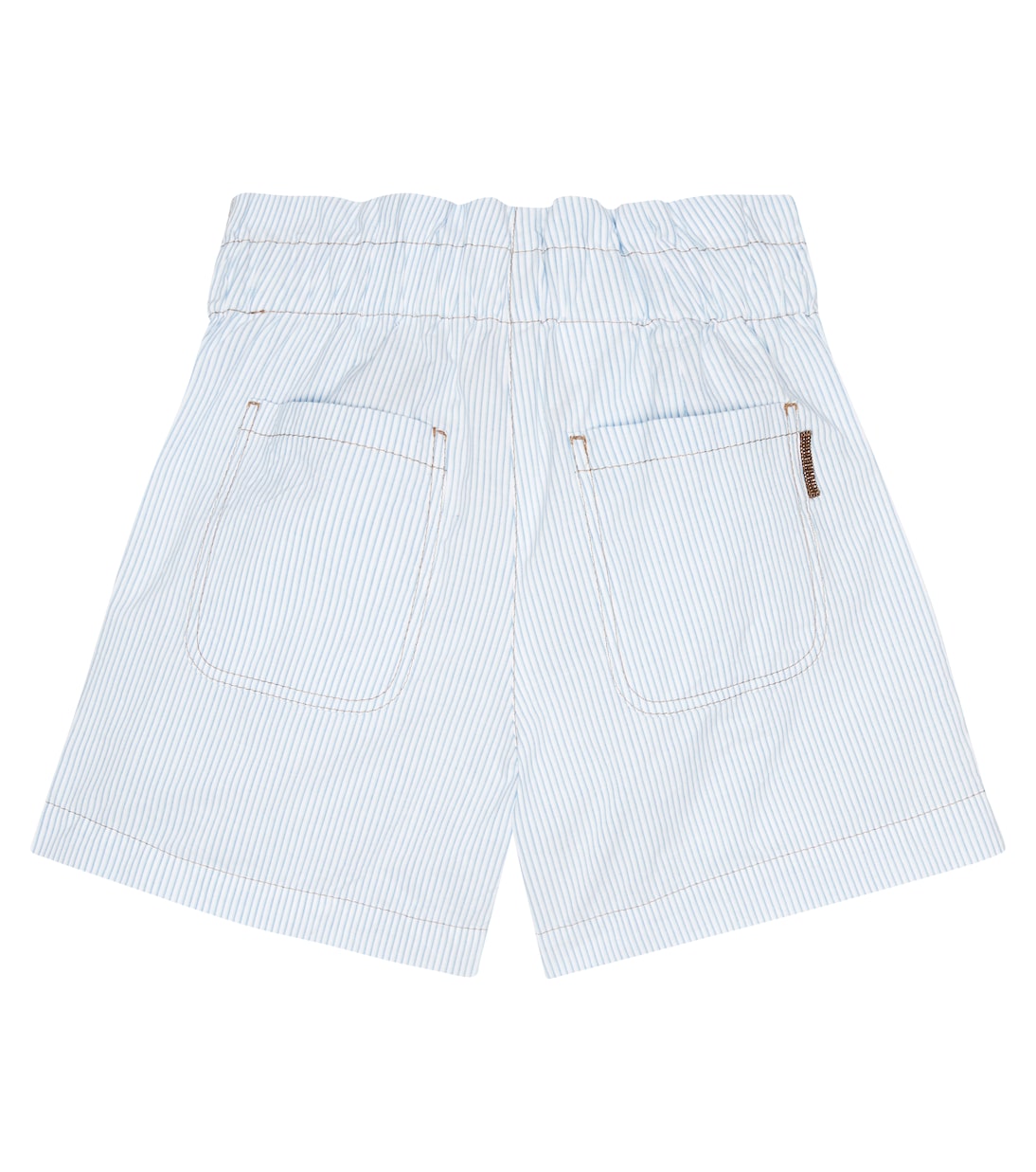 Shorts de algodón a rayas | Brunello Cucinelli Kids