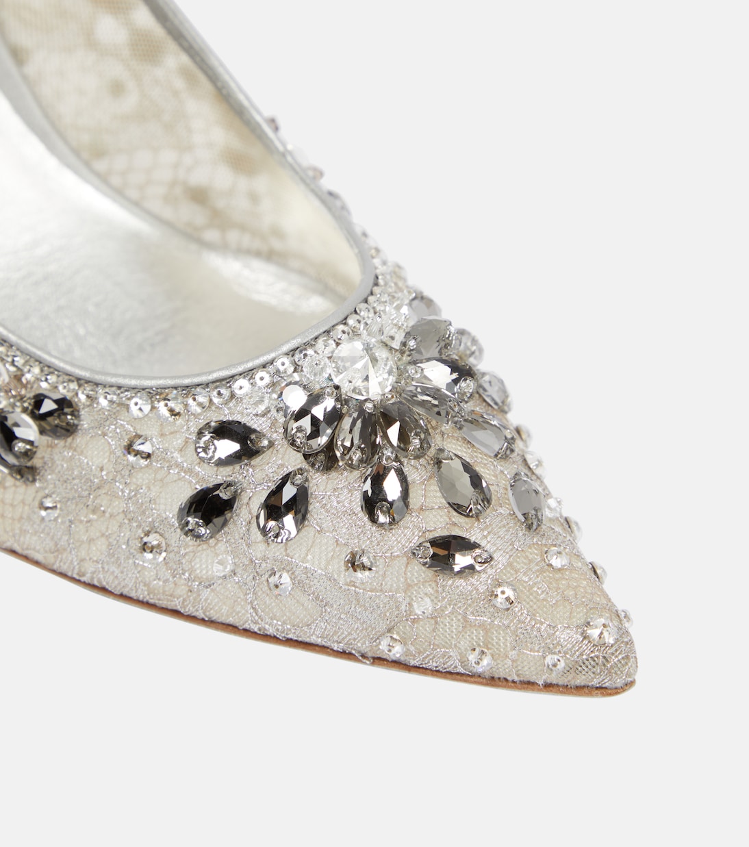 Verzierte Pumps aus Spitze | Rene Caovilla