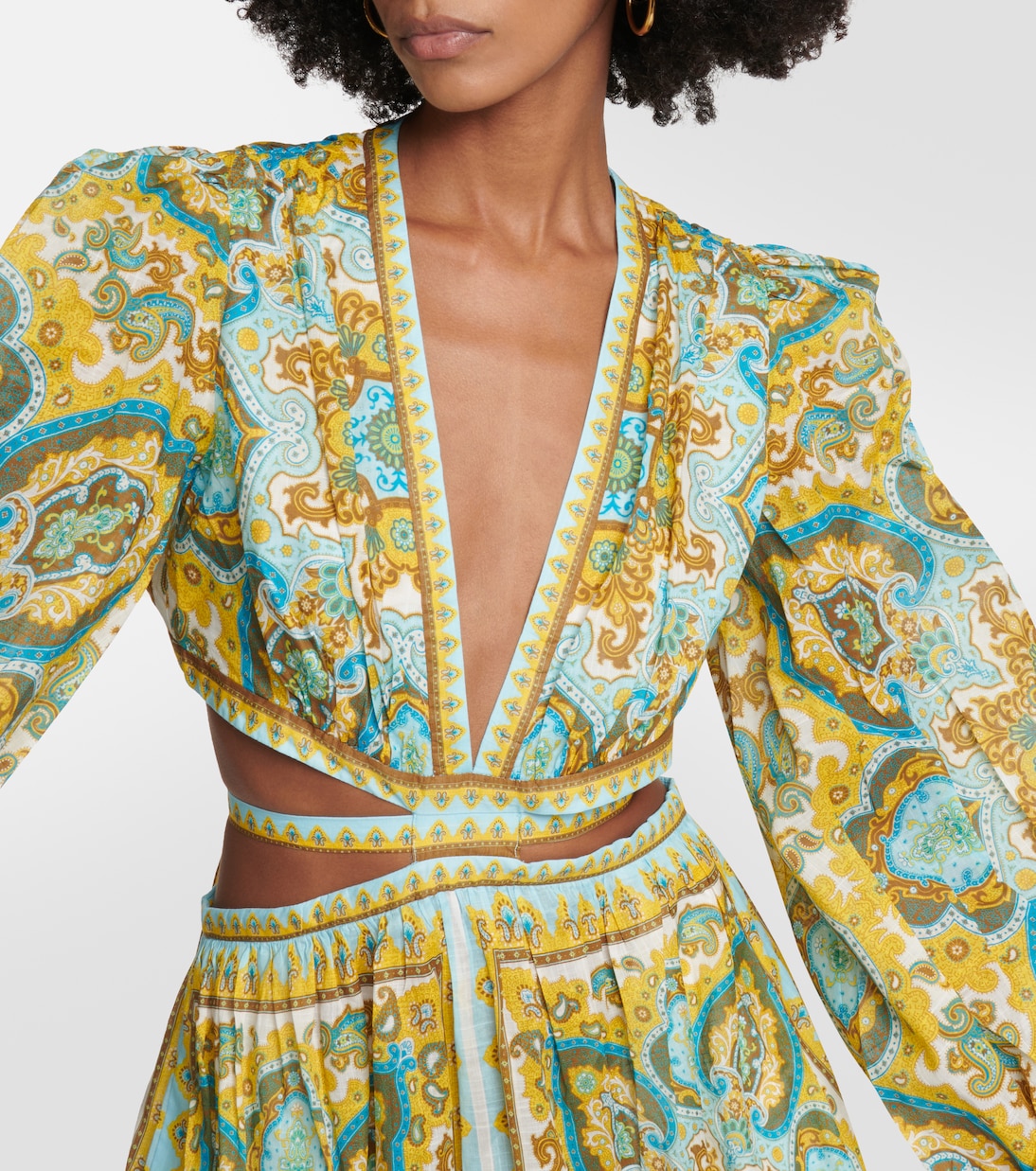 Abito midi Halcyon con stampa paisley | Zimmermann
