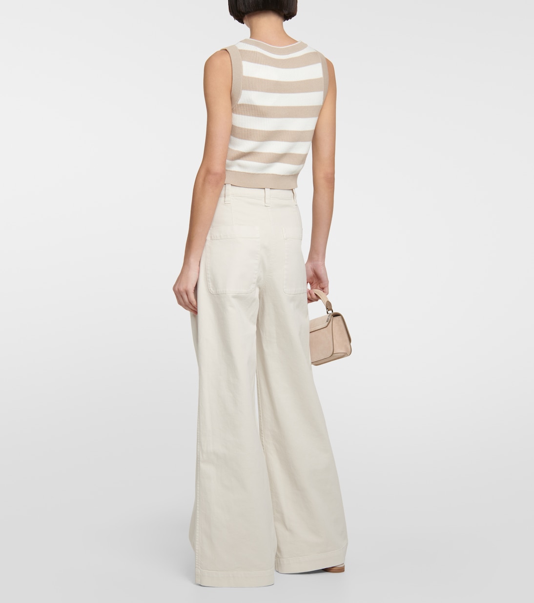 Pantalon ample en coton | Brunello Cucinelli