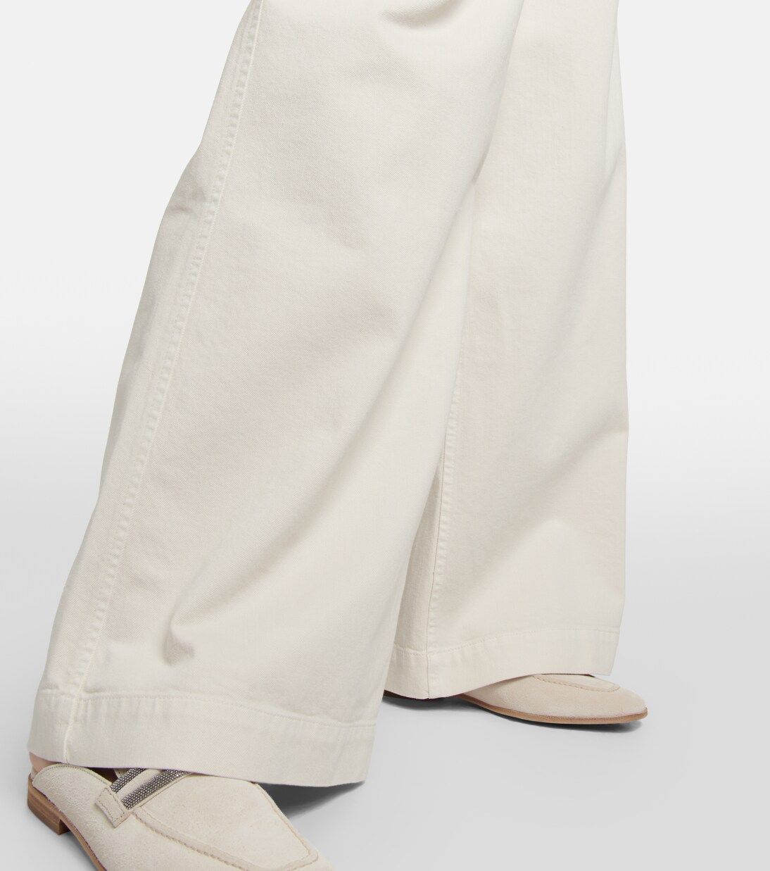 Pantalon ample en coton | Brunello Cucinelli