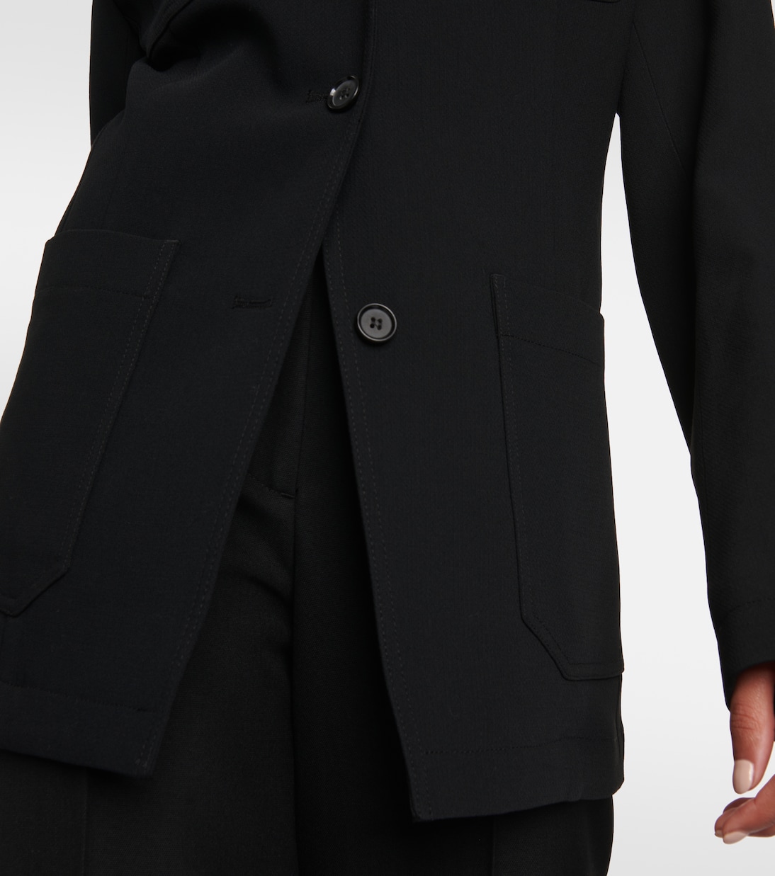 Blazer monopetto in crêpe | Toteme