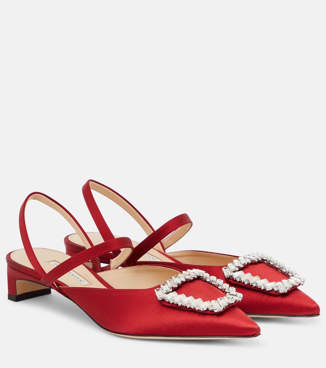 Pumps Katrina in raso con decorazione | Emilia Wickstead