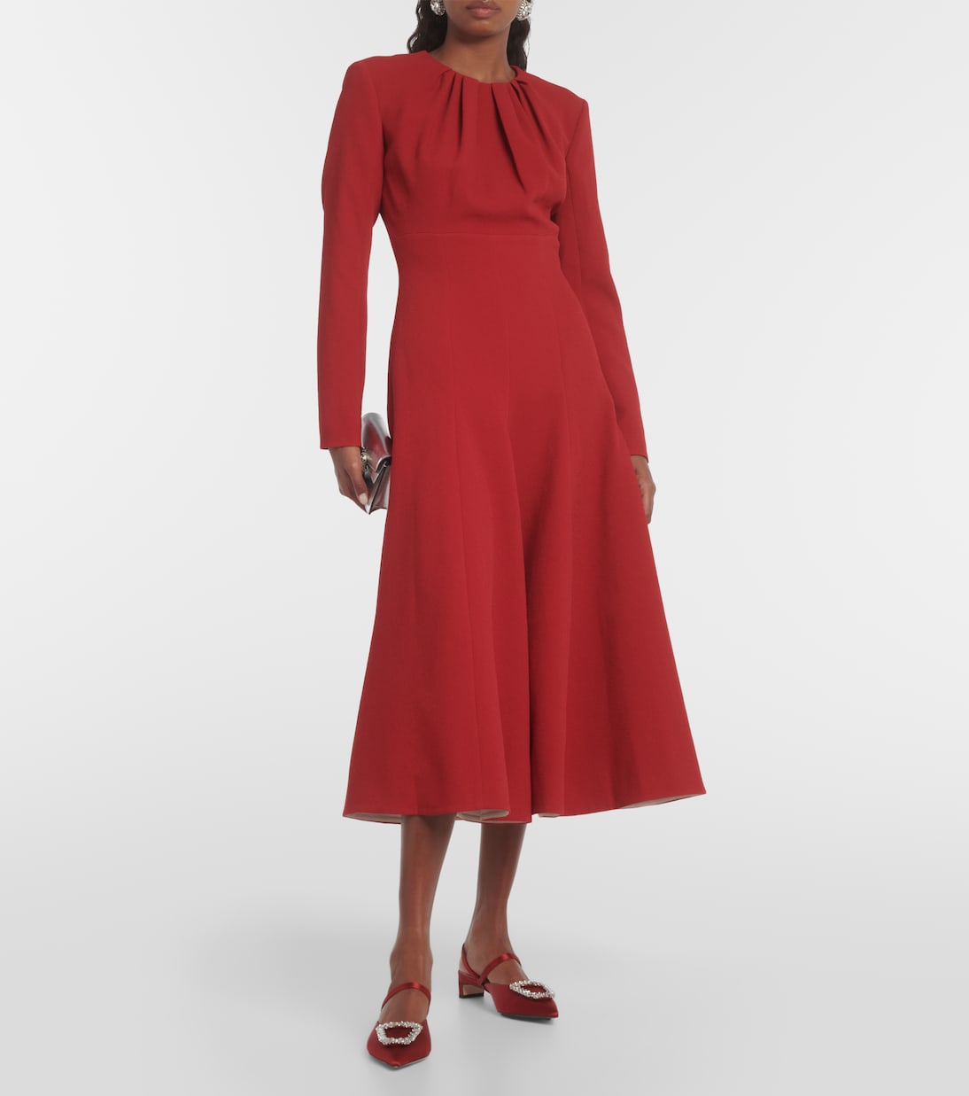 Pumps Katrina in raso con decorazione | Emilia Wickstead