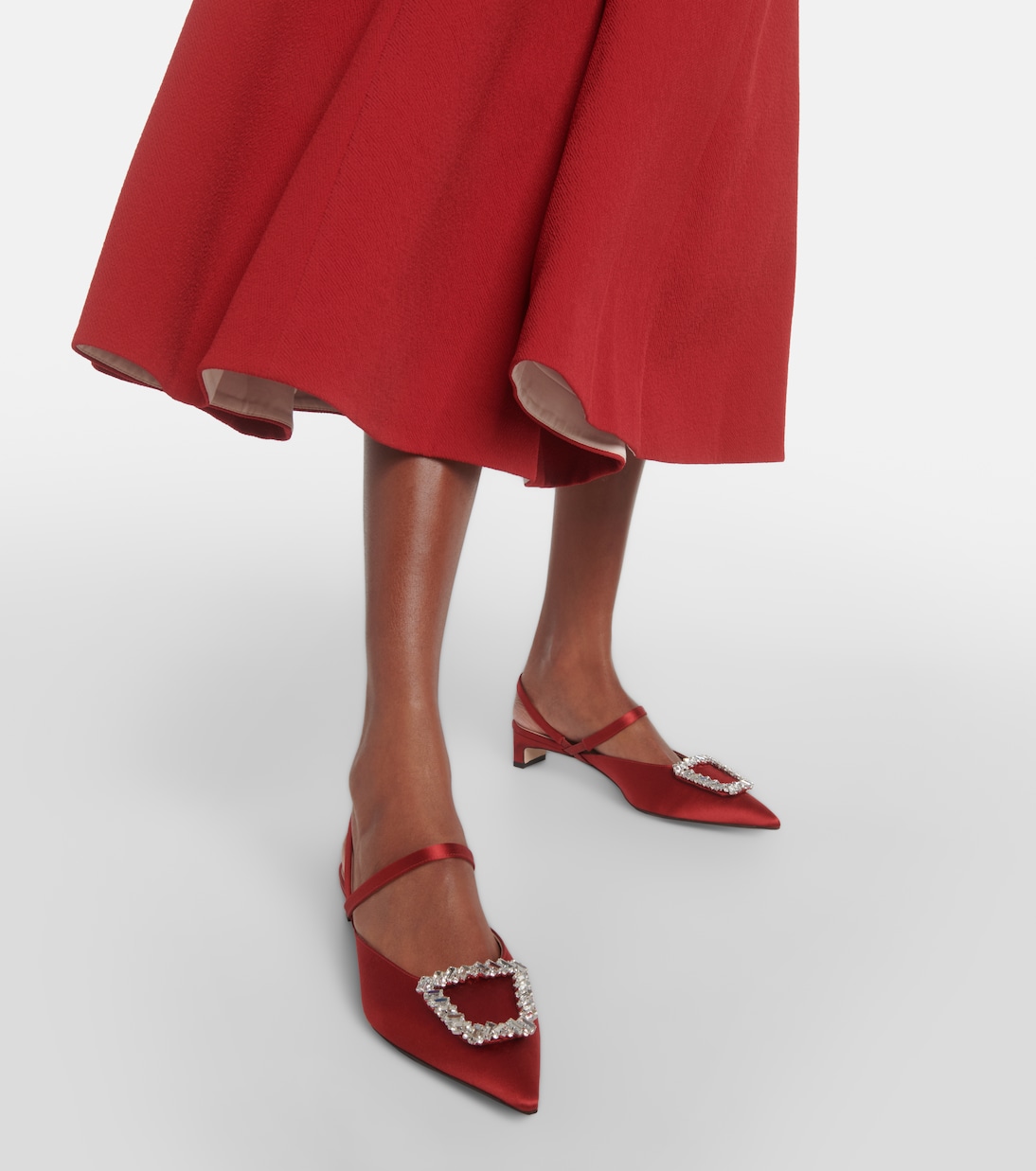 Pumps Katrina in raso con decorazione | Emilia Wickstead