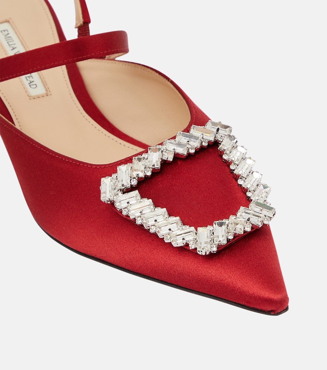 Pumps Katrina in raso con decorazione | Emilia Wickstead