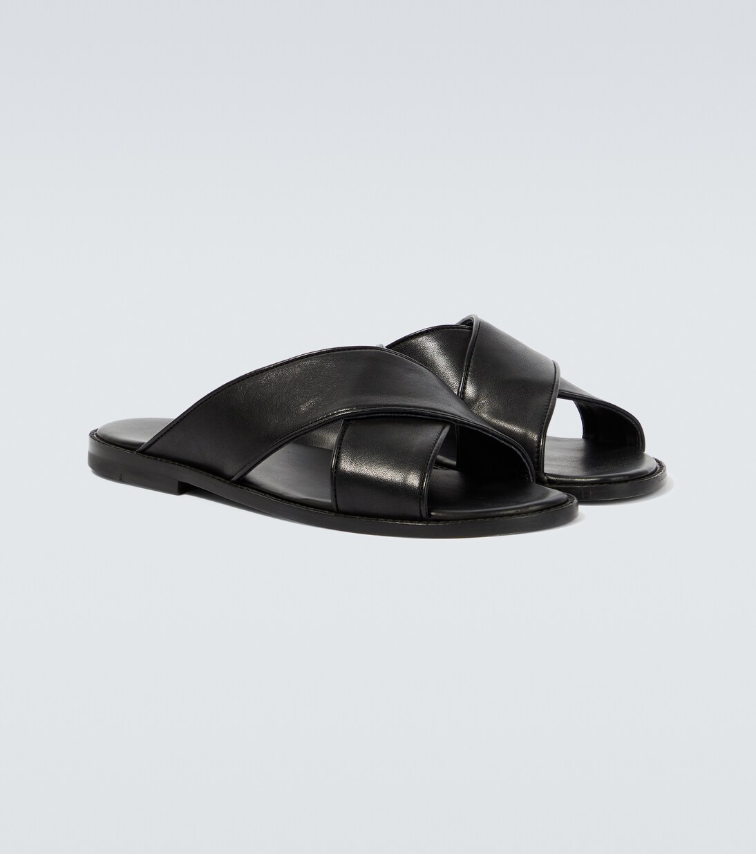 Otawi leather slides | Manolo Blahnik