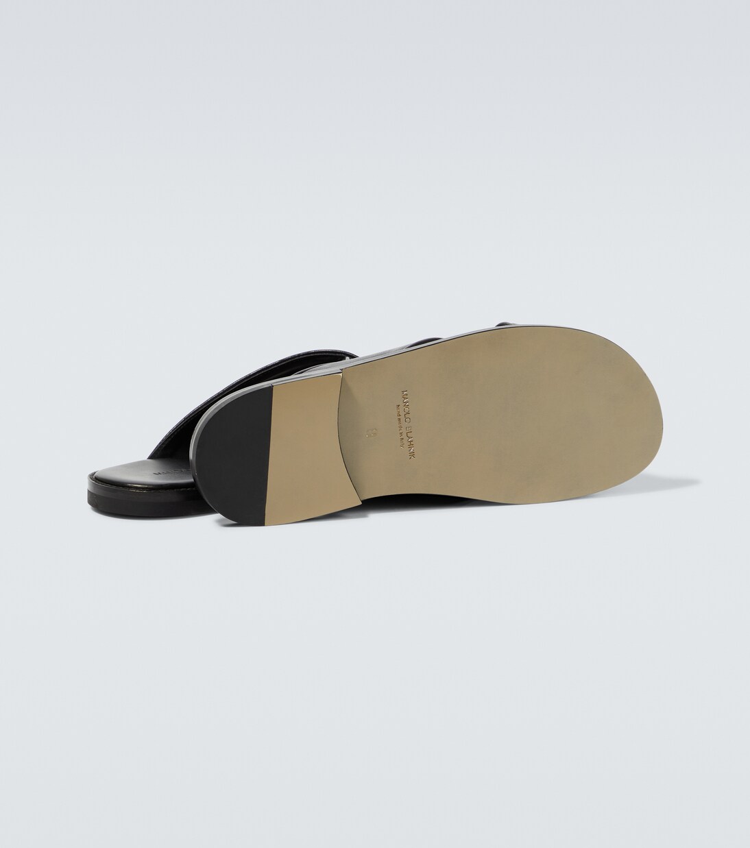 Otawi leather slides | Manolo Blahnik