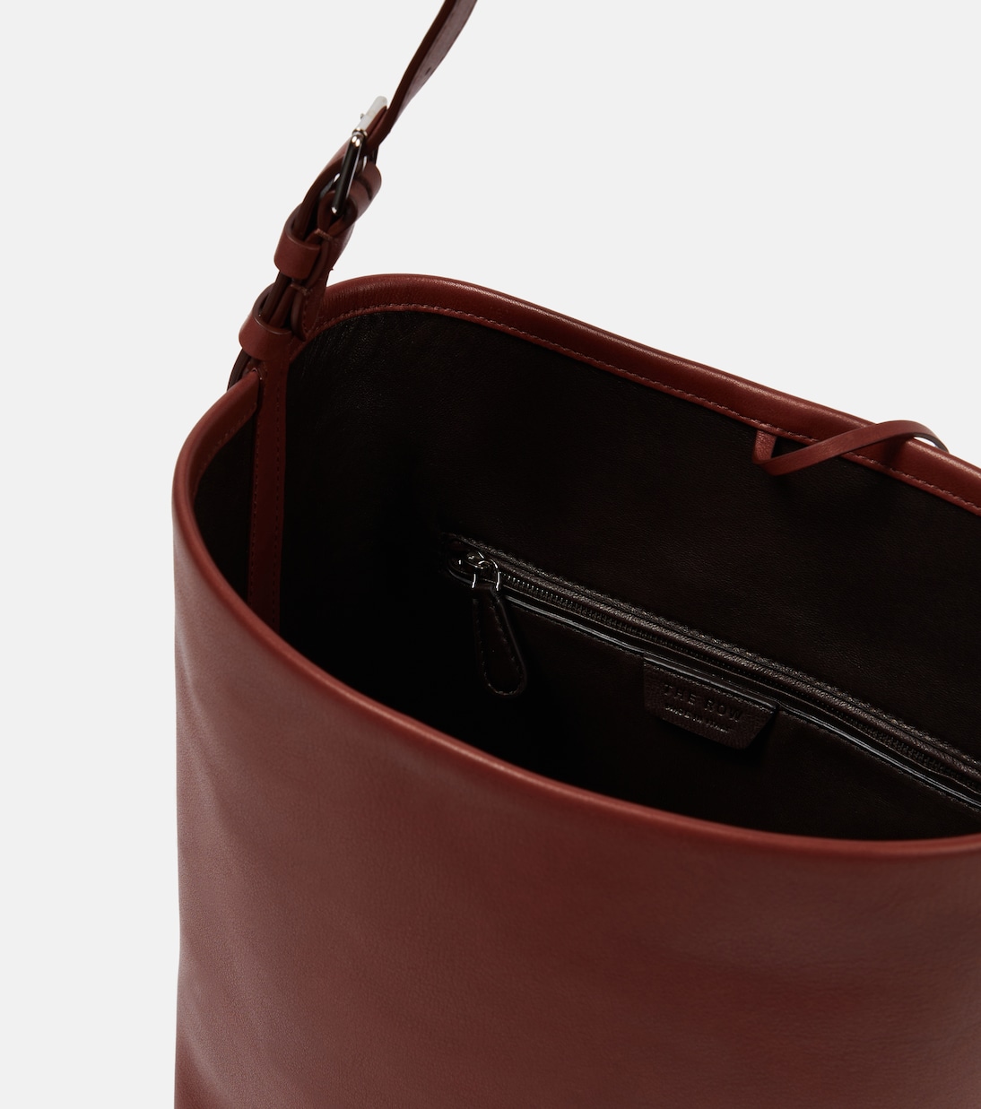 N/S Medium leather shoulder bag | The Row