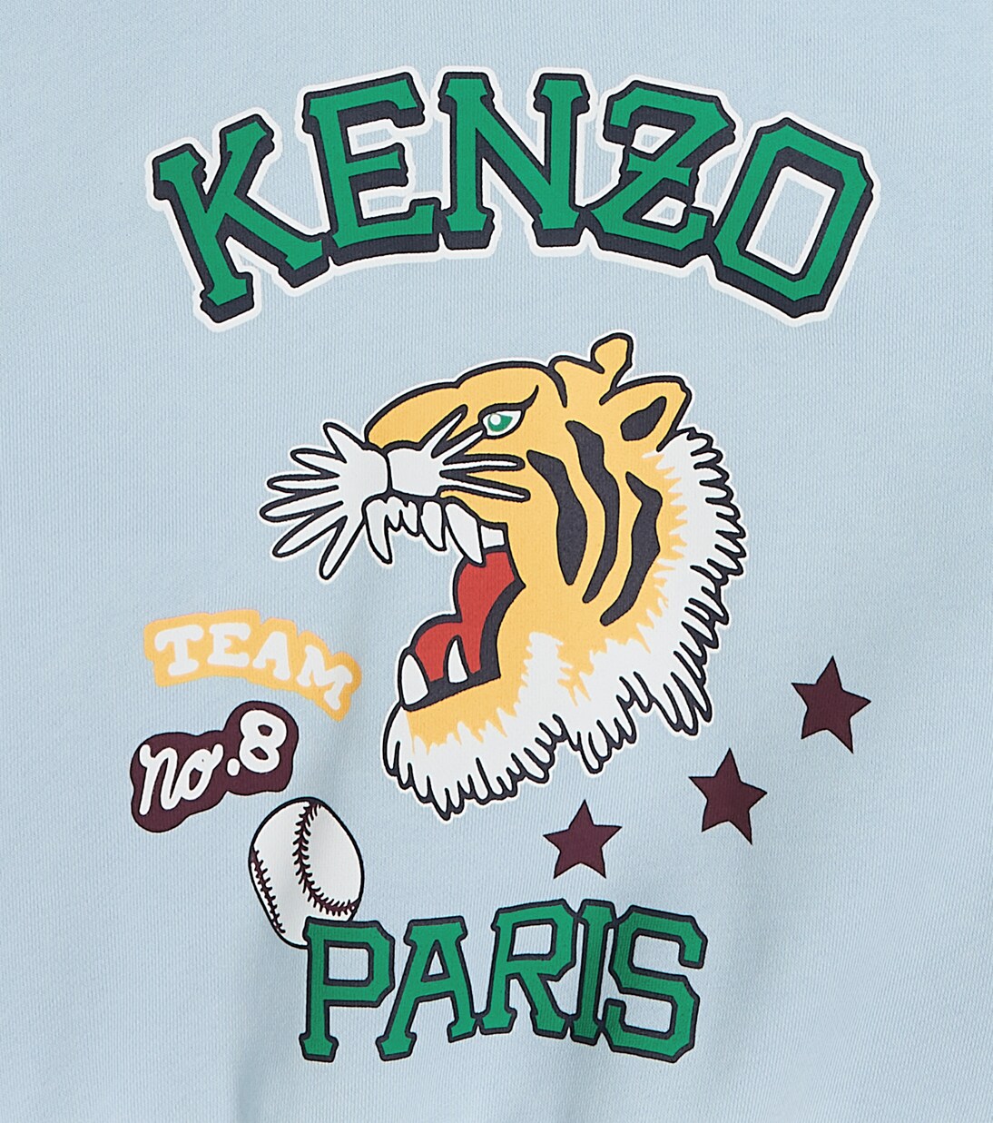 Printed cotton hoodie in blue Kenzo Kids Mytheresa