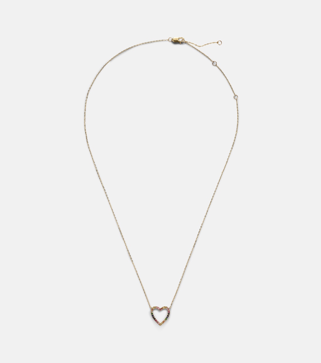 Collier Heart en or 14 ct et saphirs | Roxanne First