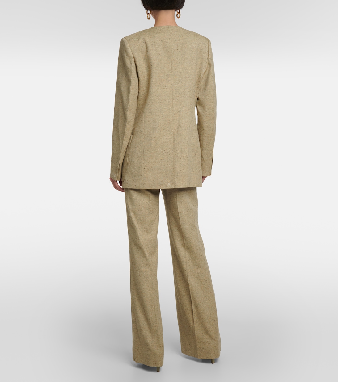 Blazer monopetto in misto lana | Victoria Beckham
