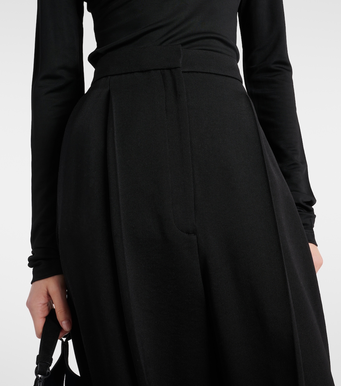 Pantalon droit Ashford en laine mélangée | Khaite