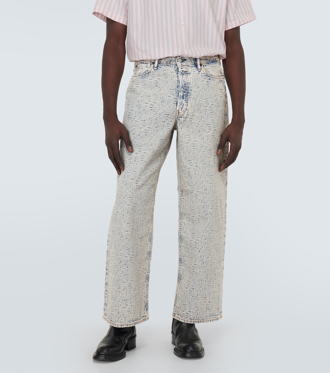 Jeans anchos 1981M con monograma | Acne Studios