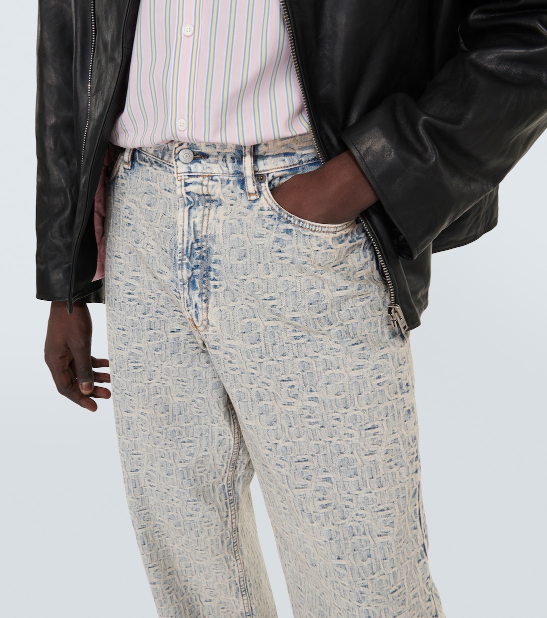Jeans anchos 1981M con monograma | Acne Studios