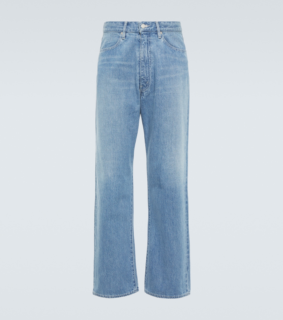 Jeans anchos de tiro medio | Auralee