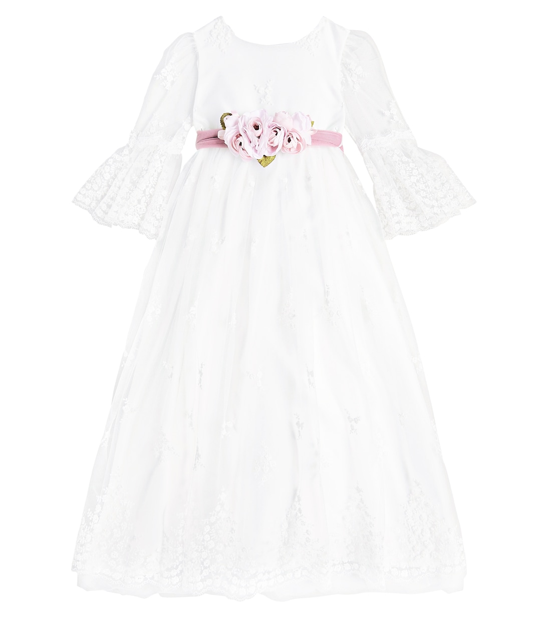 Verziertes Kleid aus Tüll | Monnalisa