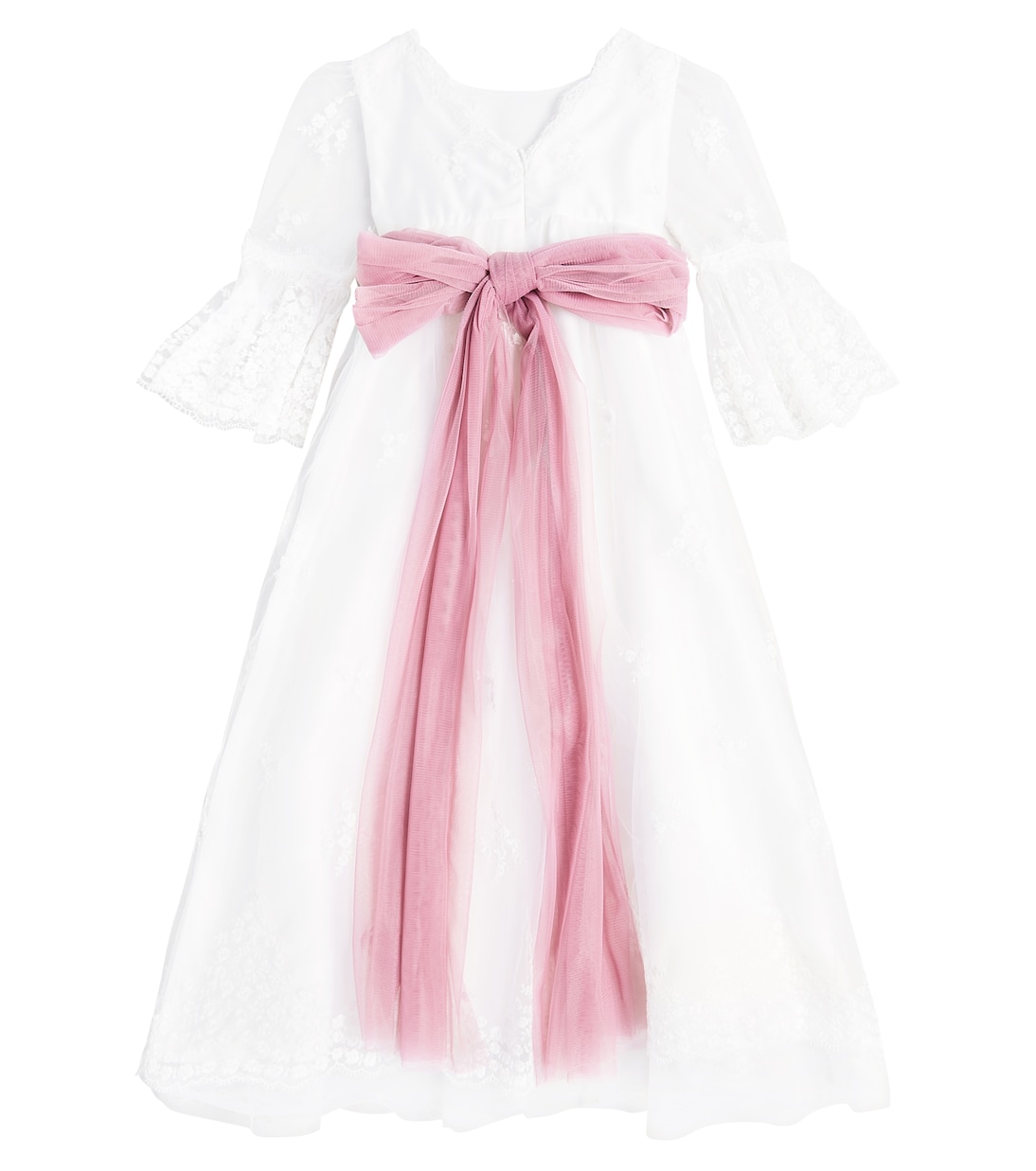 Verziertes Kleid aus Tüll | Monnalisa