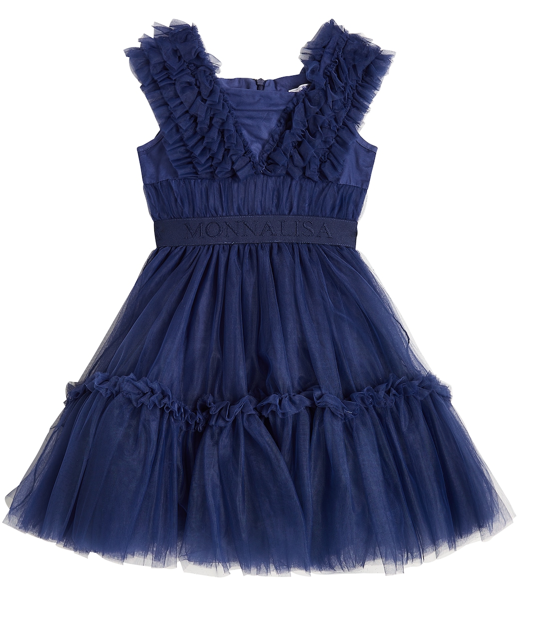 Abito in tulle con volant | Monnalisa