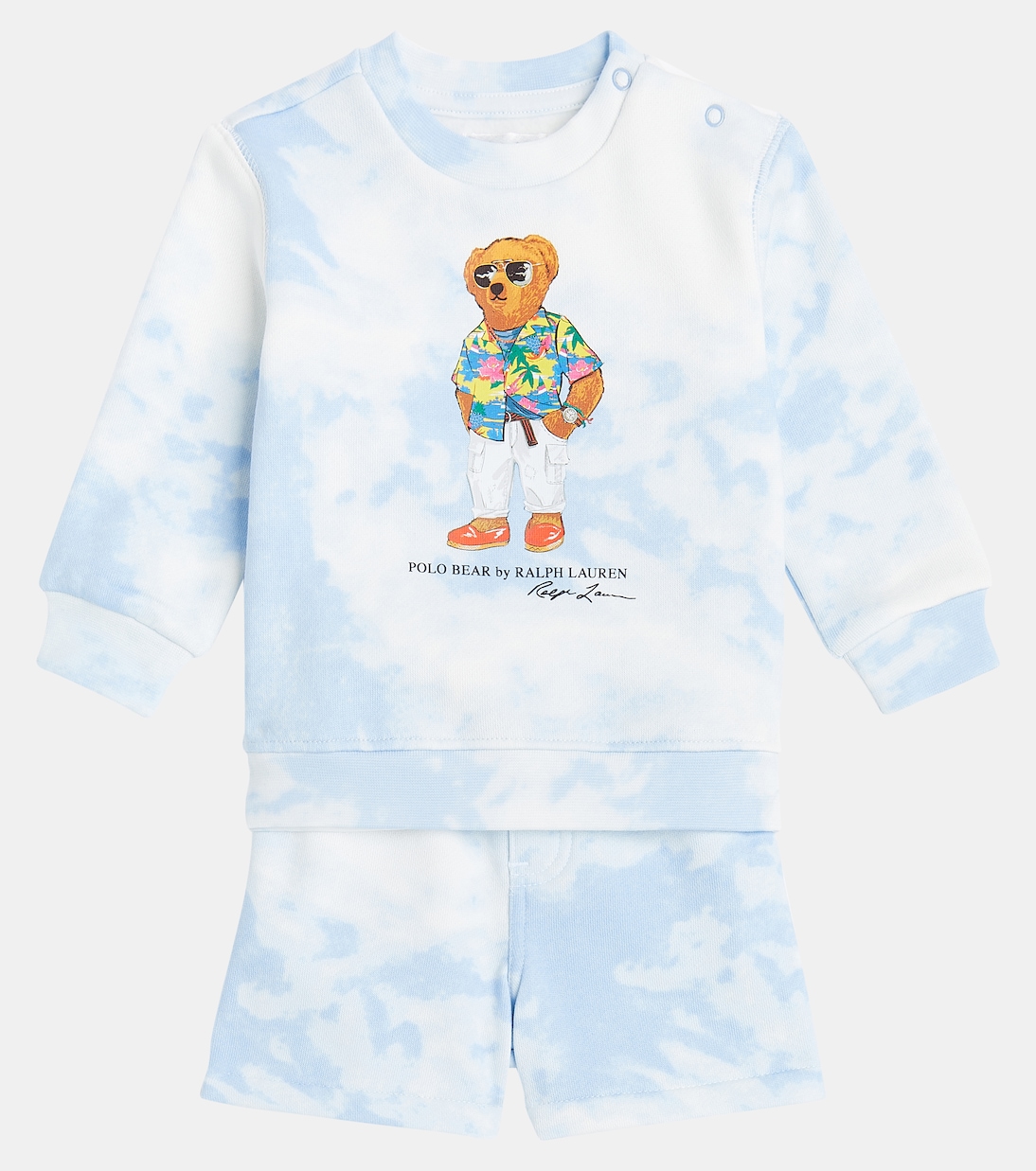 Baby Polo Bear sweatshirt and shorts set | Polo Ralph Lauren Kids