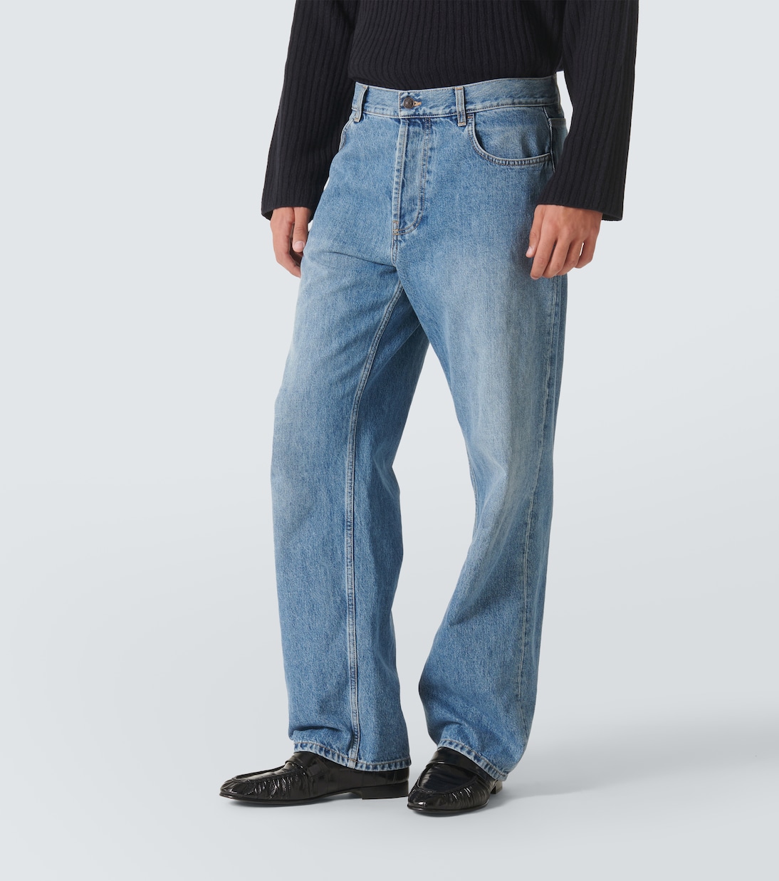 Ross wide leg jeans in blue The Row Mytheresa