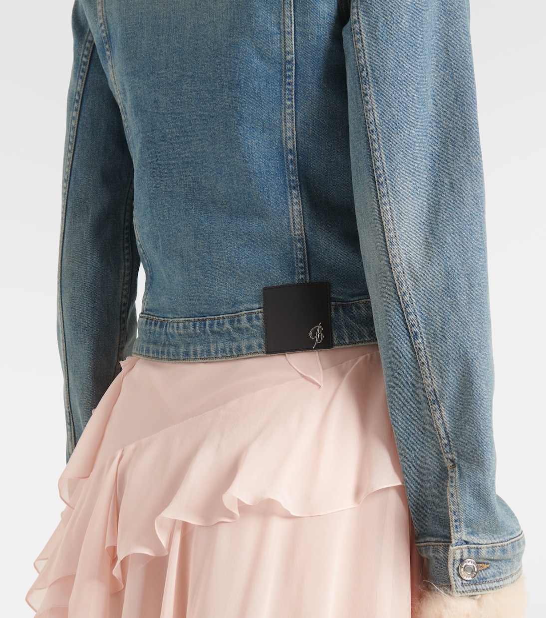 Chaqueta de denim con borrego | Blumarine