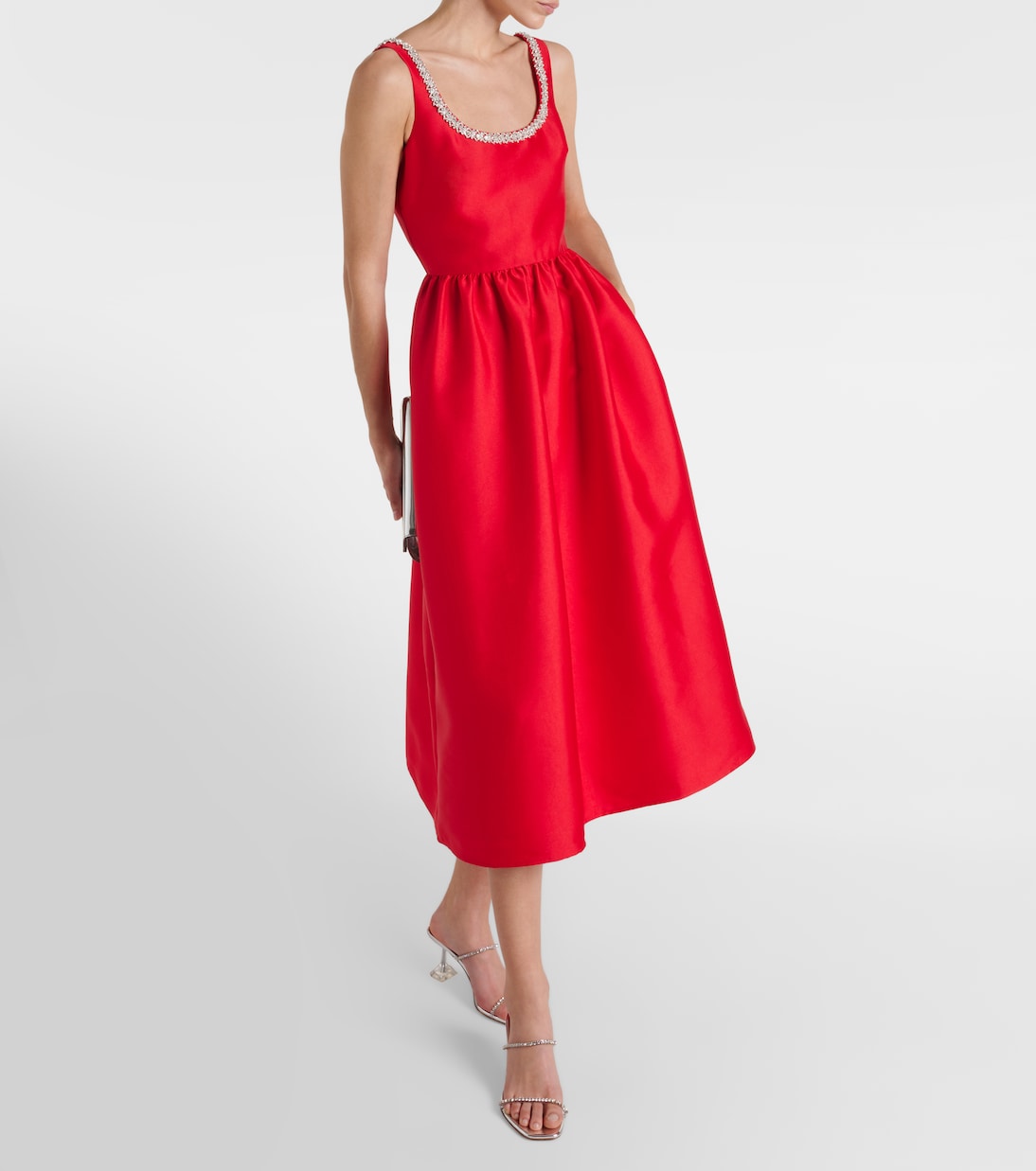 Robe midi à cristaux | Self-Portrait