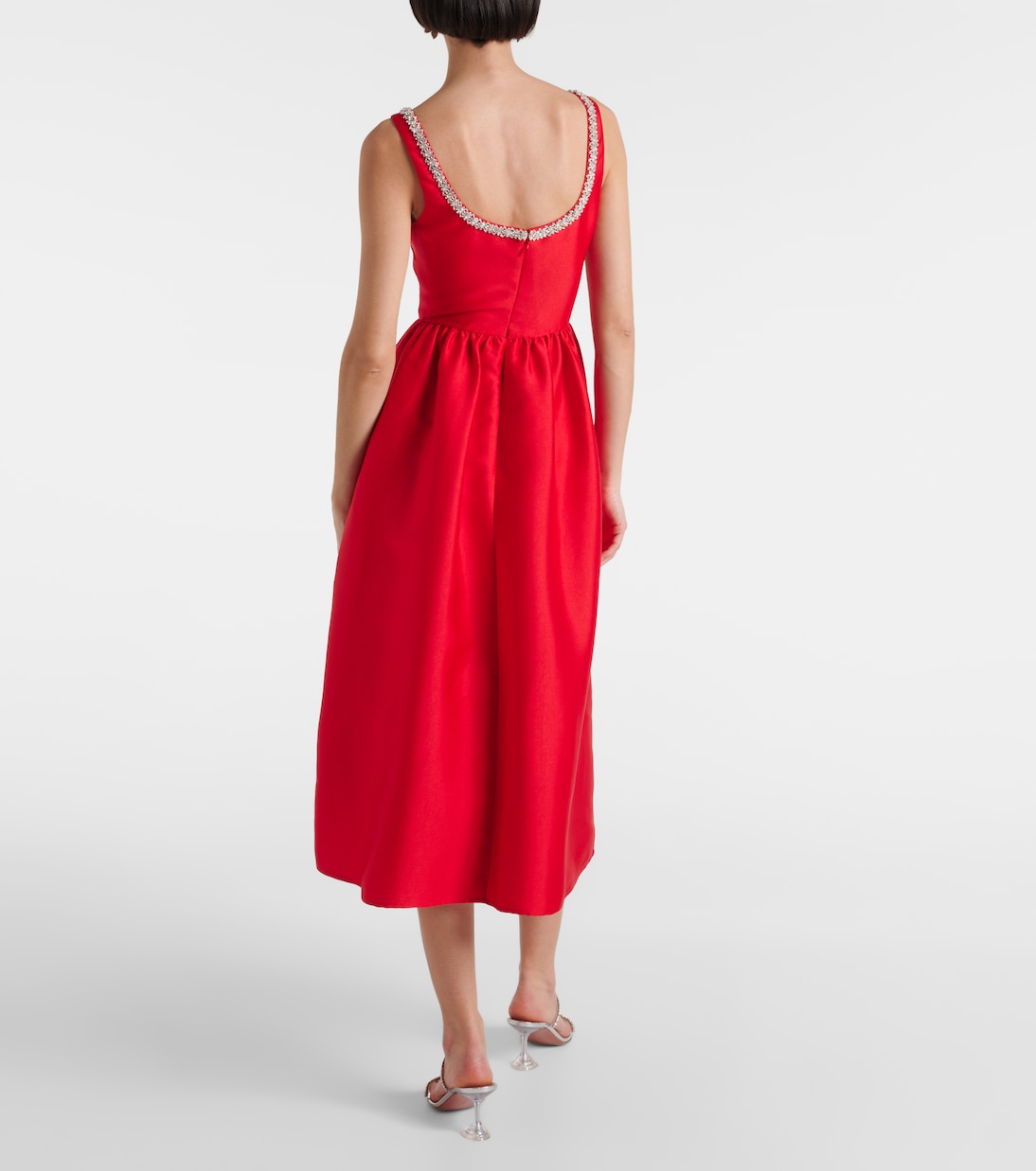 Robe midi à cristaux | Self-Portrait