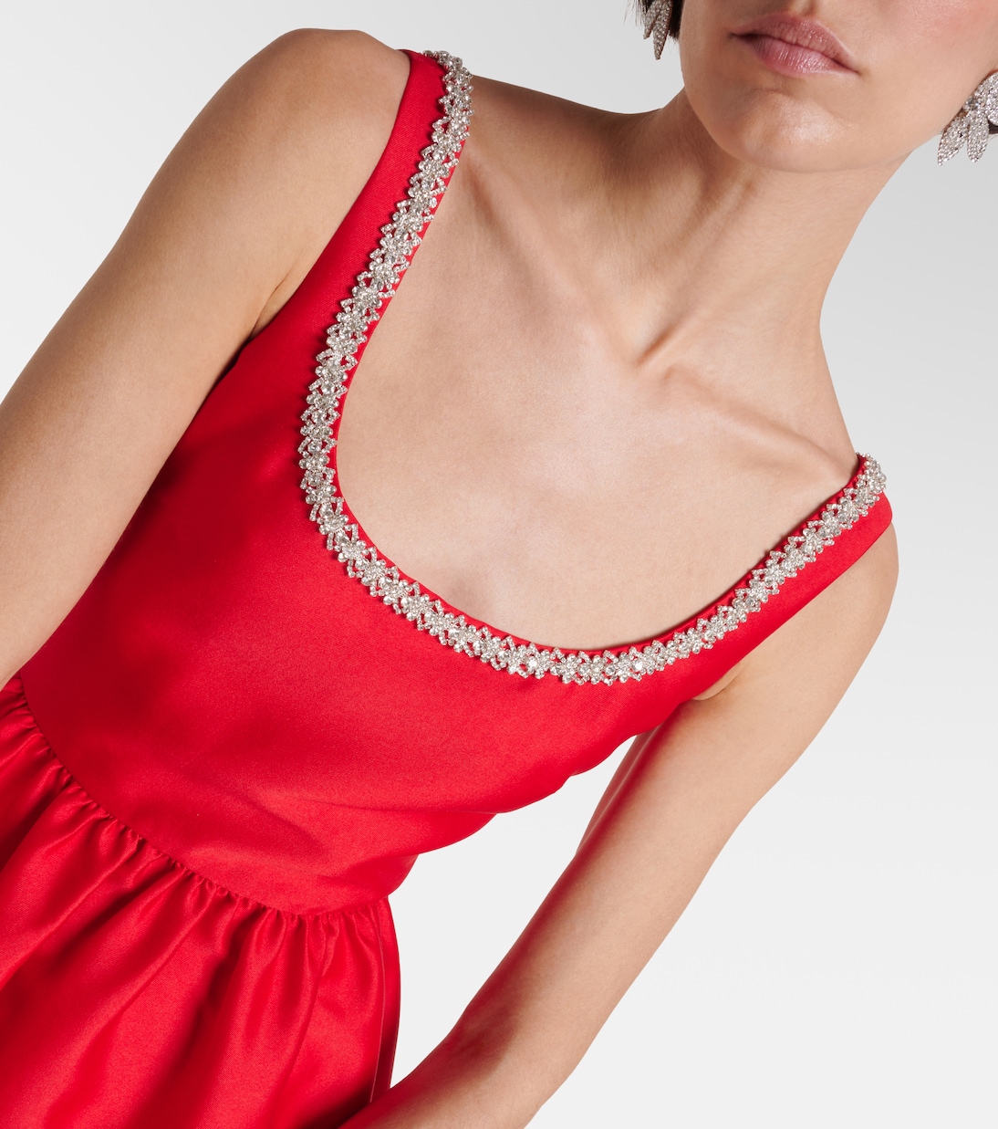 Robe midi à cristaux | Self-Portrait