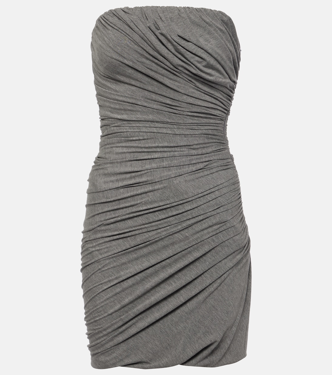 Draped strapless jersey minidress | The Attico