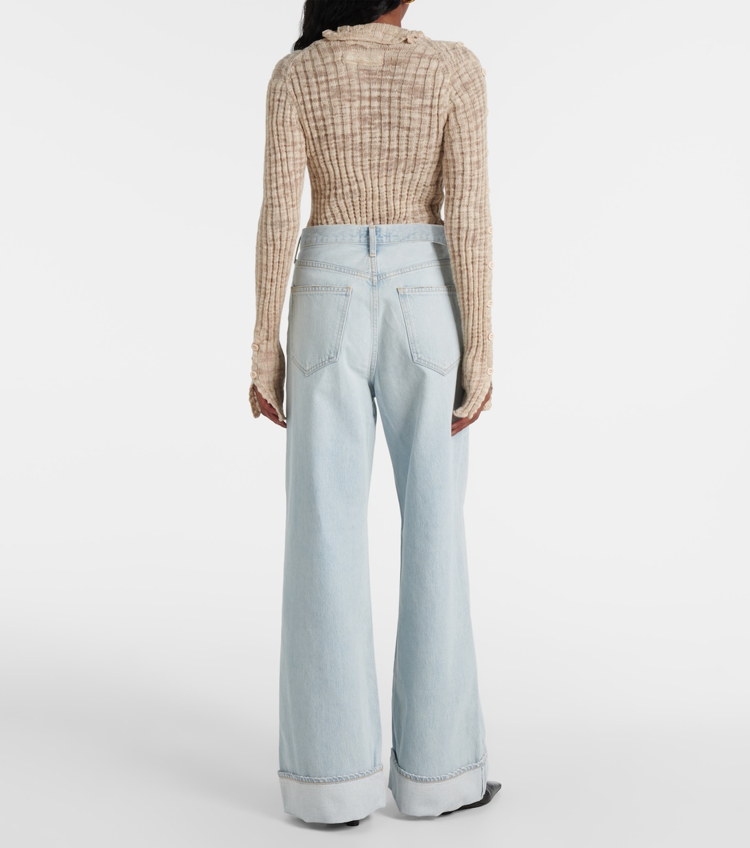 Jeans Dame a gamba larga e vita alta | Agolde