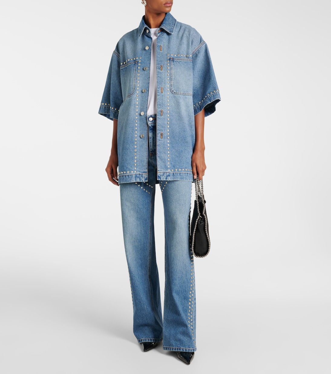 Camisa de denim con tachuelas | Stella McCartney