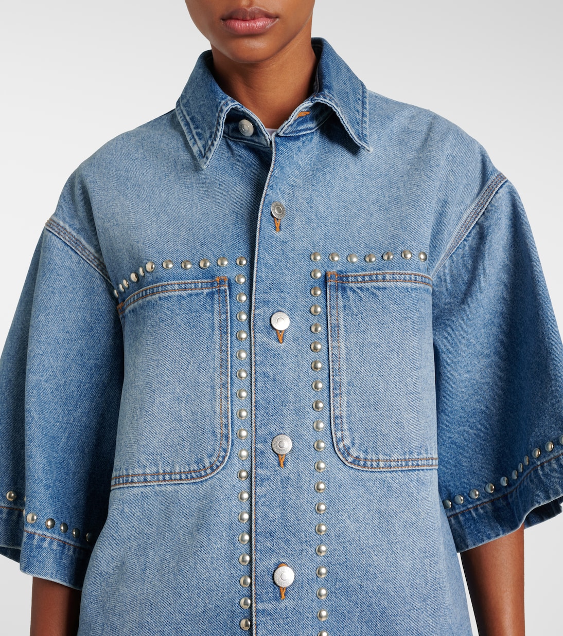 Camisa de denim con tachuelas | Stella McCartney