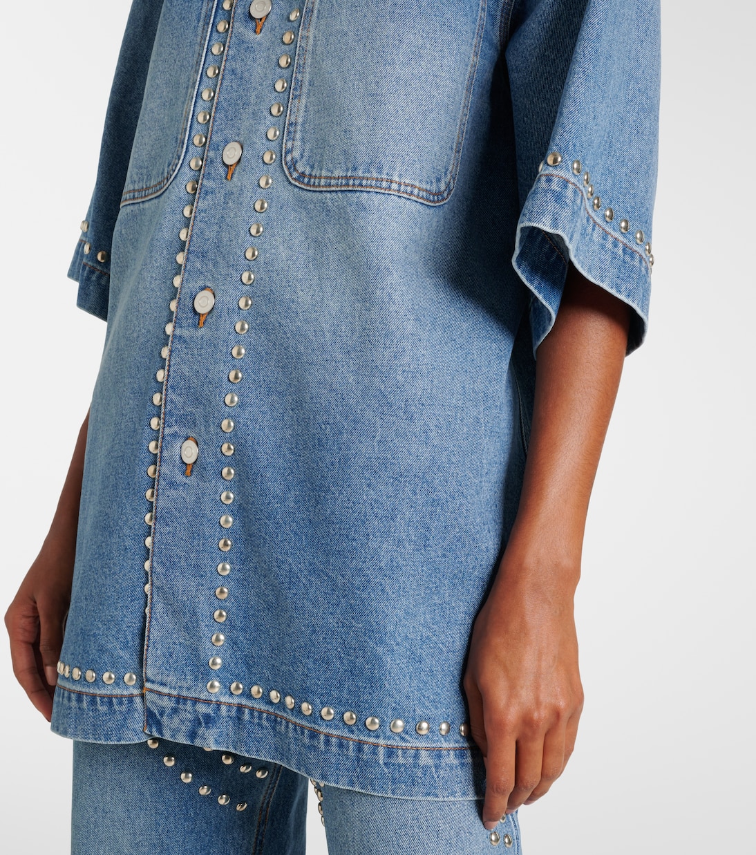 Camisa de denim con tachuelas | Stella McCartney