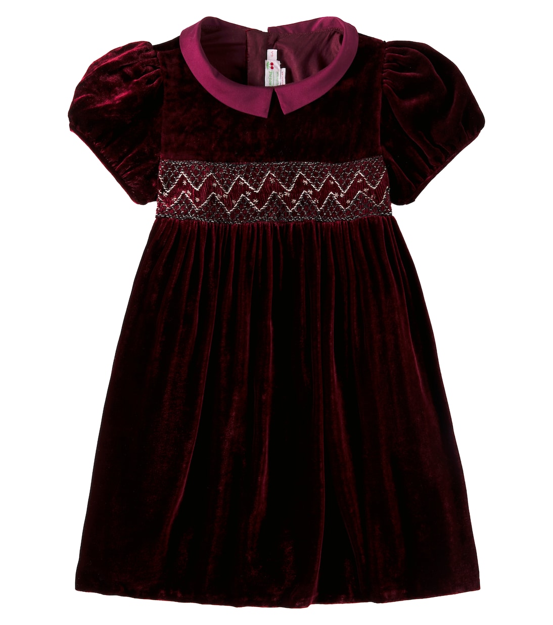 Kleid Blossom aus Samt mit Satin | Bonpoint