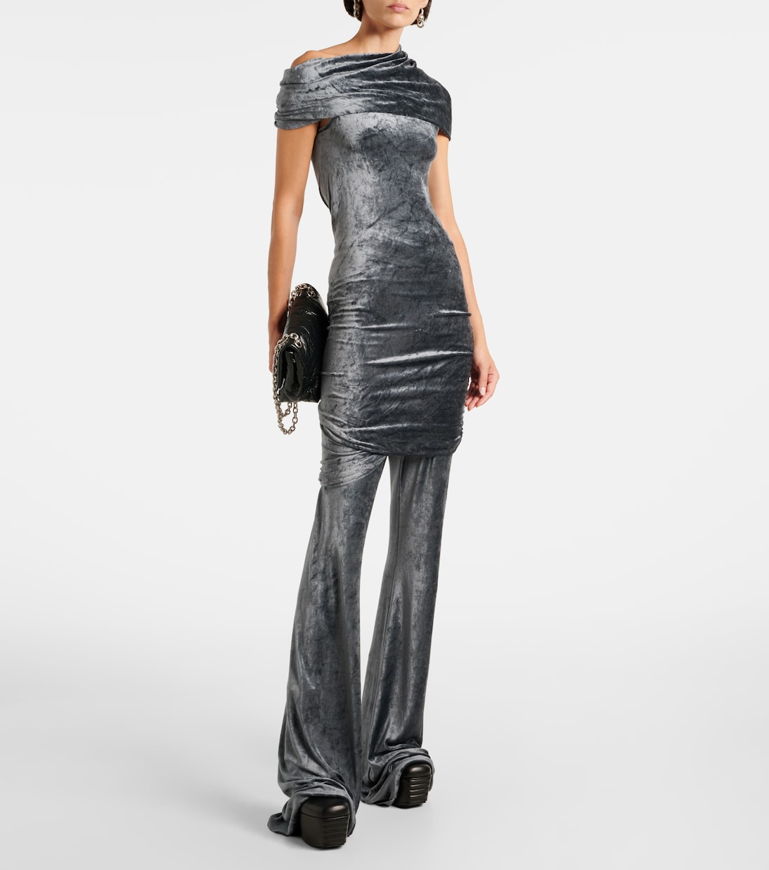 Robe Lola en velours | Rick Owens