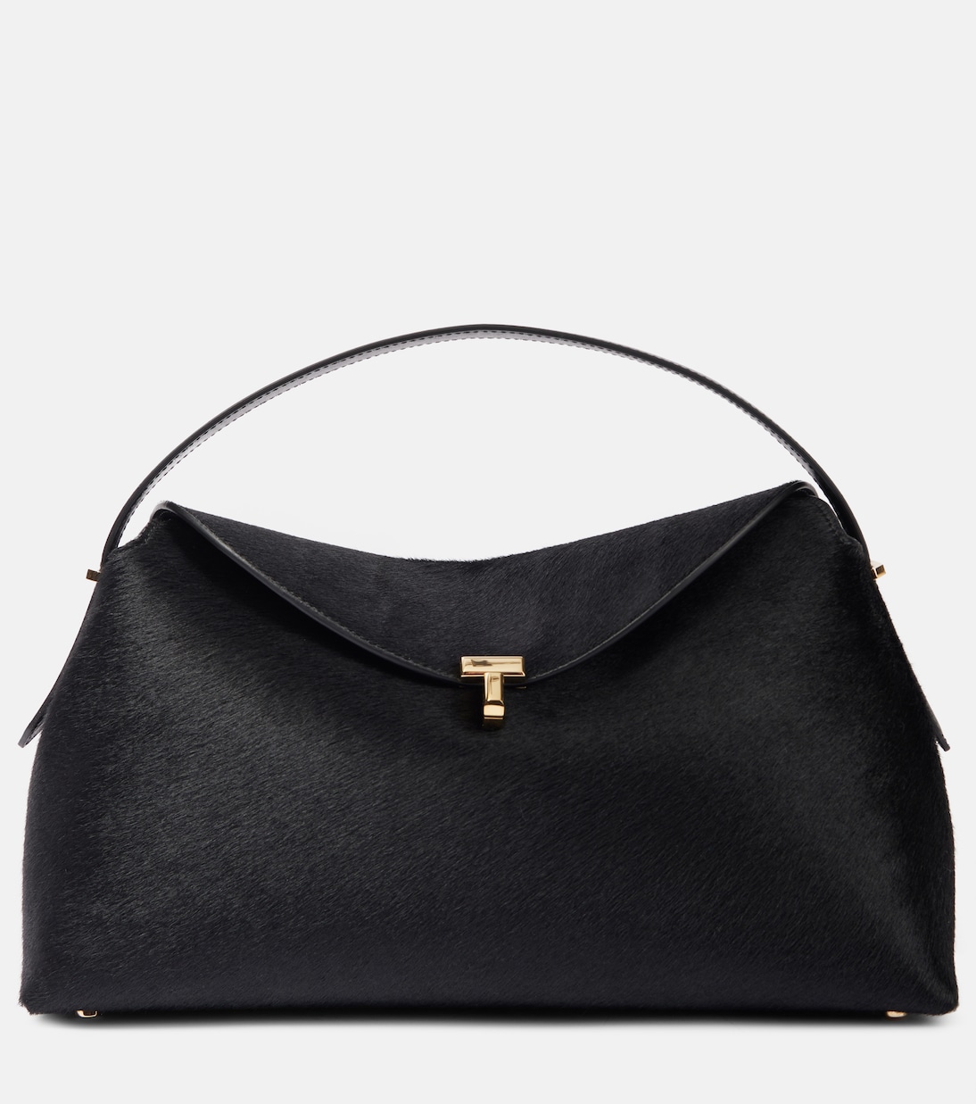 Sac T-Lock en cuir façon poulain | Toteme