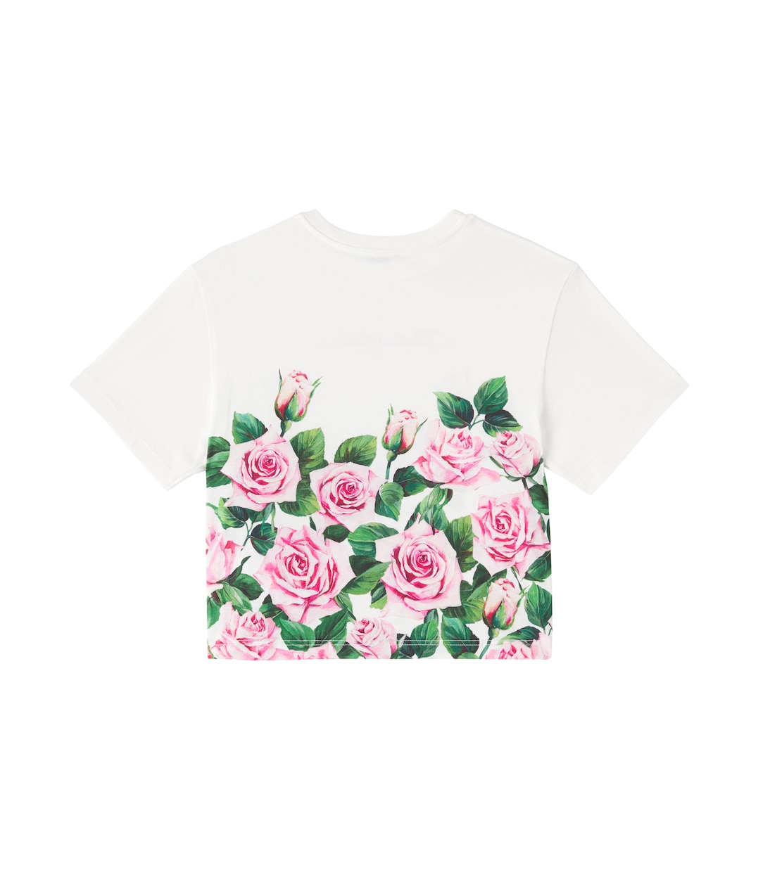 T-shirt en coton à fleurs | Dolce&Gabbana Kids
