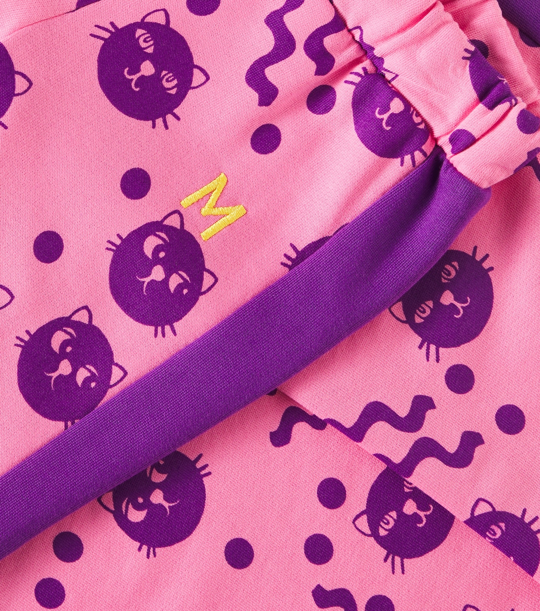 Pantalones deportivos Squiggly Cats de algodón | Mini Rodini