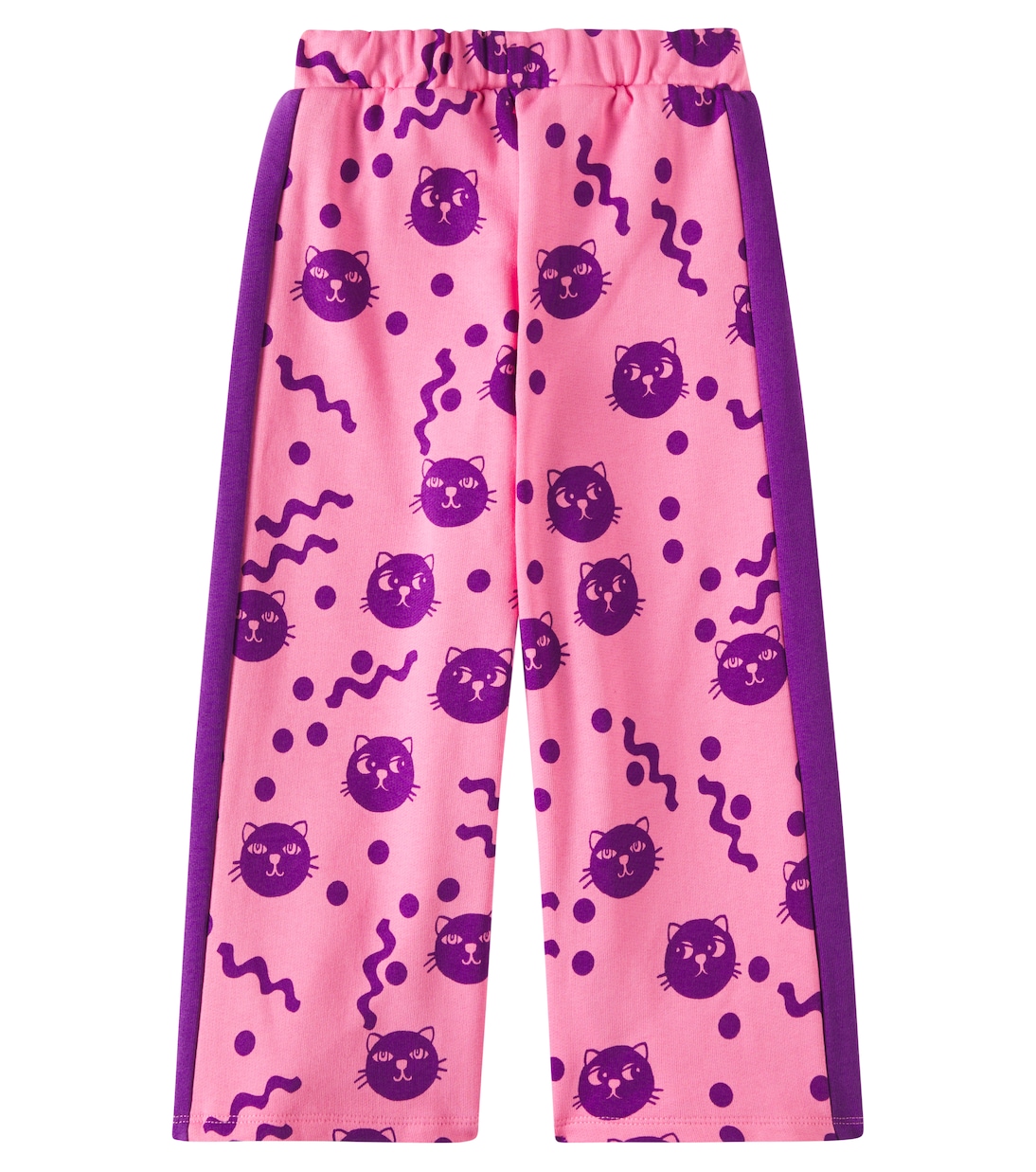 Pantalones deportivos Squiggly Cats de algodón | Mini Rodini