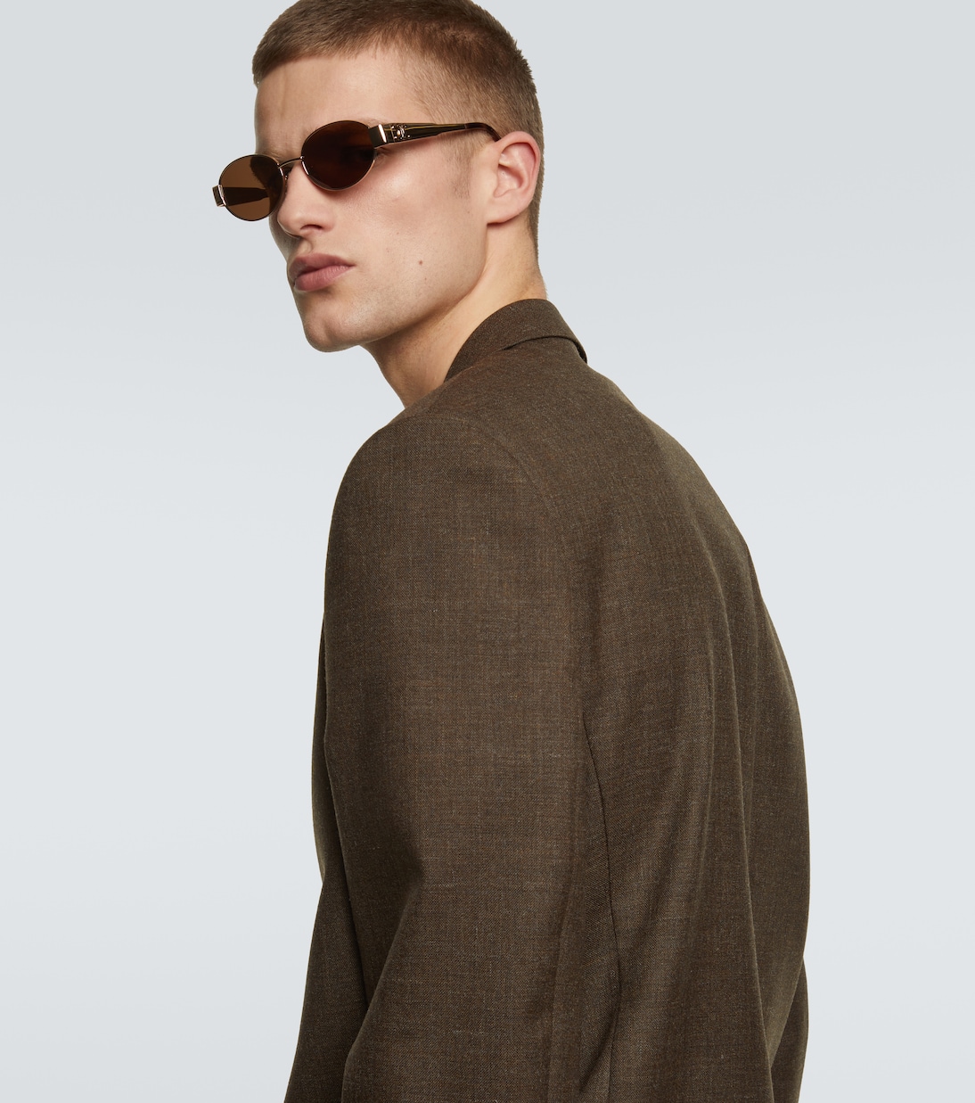 Ovale Sonnenbrille Triomphe Metal 01 | Celine Eyewear