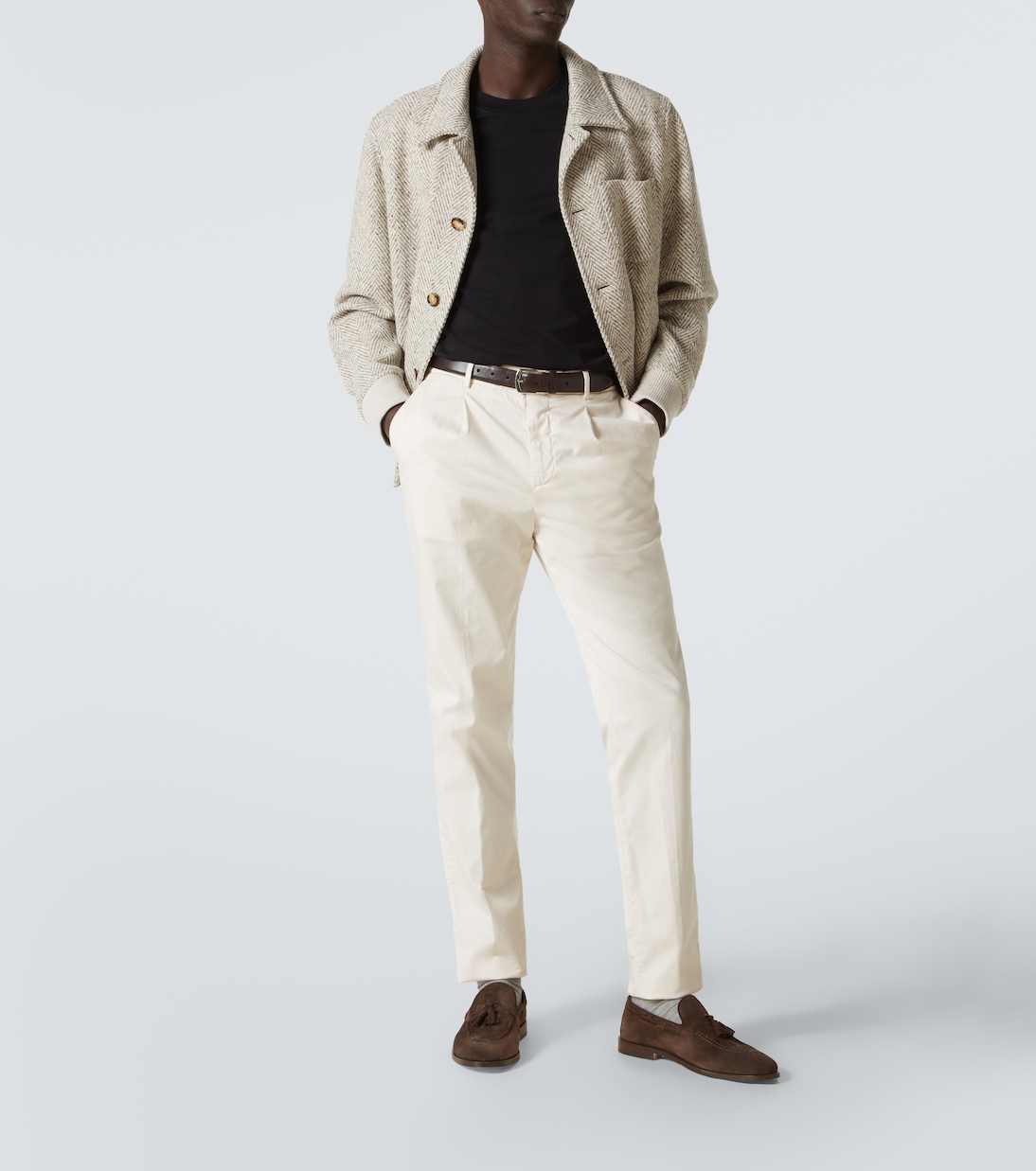 Camiseta de jersey de algodón con logo | Brunello Cucinelli
