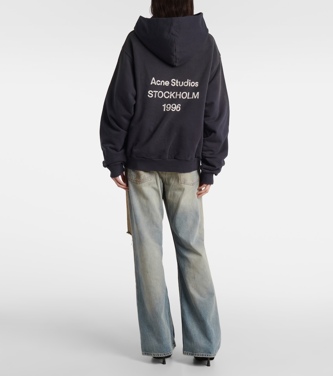 Sudadera con capucha de mezcla de algodón | Acne Studios