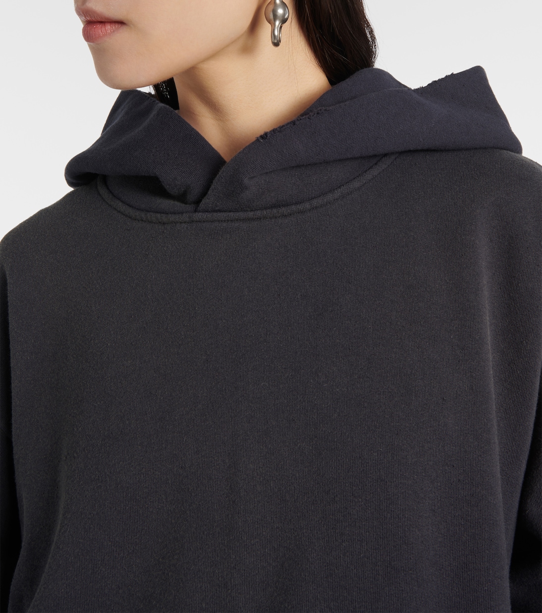 Sudadera con capucha de mezcla de algodón | Acne Studios