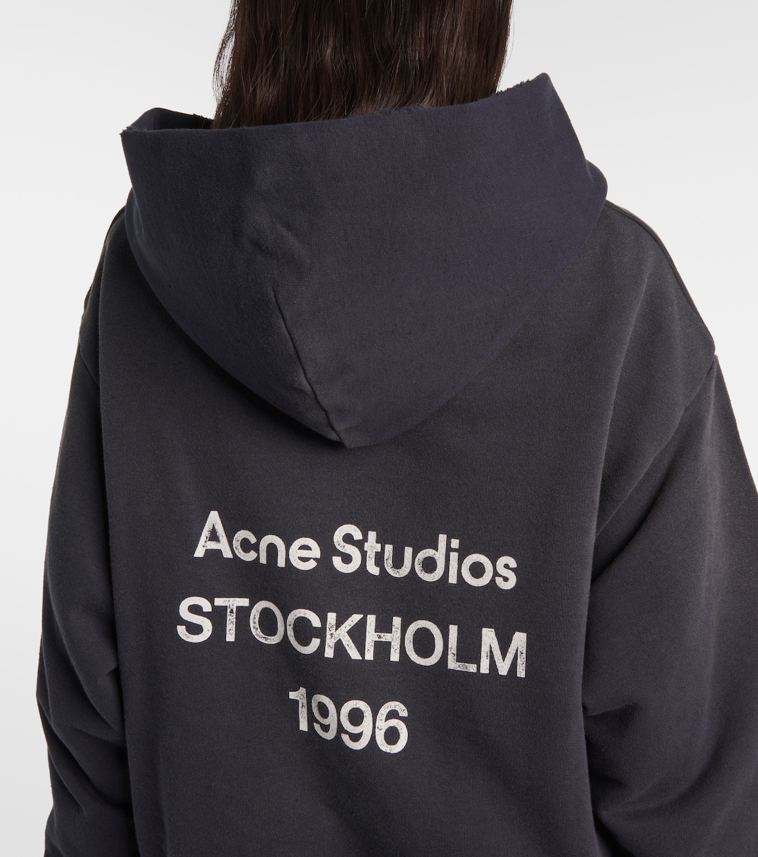 Sudadera con capucha de mezcla de algodón | Acne Studios