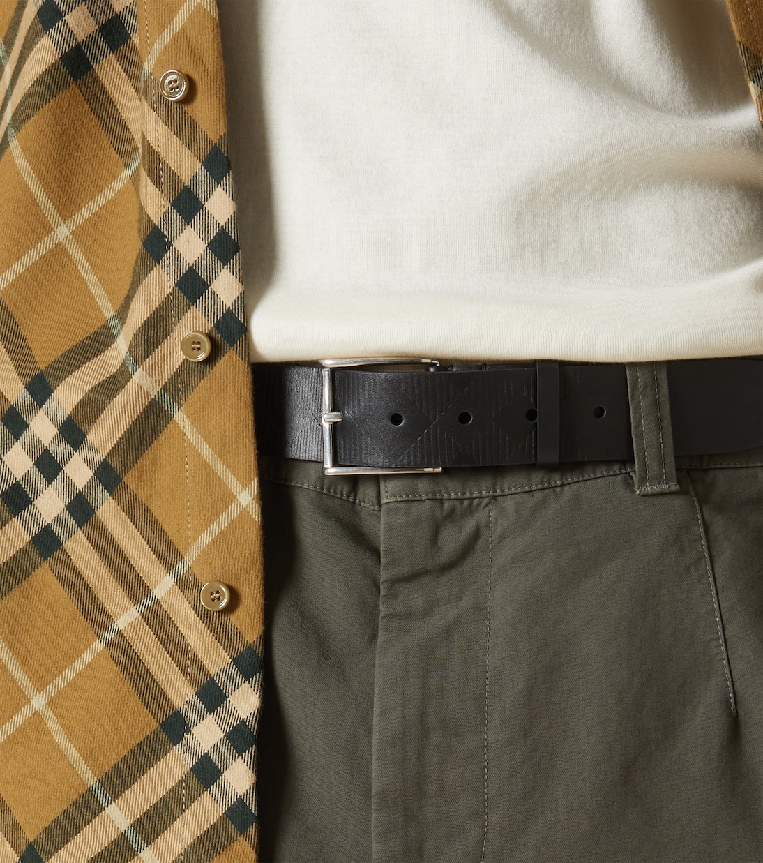 Gürtel Burberry Check aus Leder | Burberry