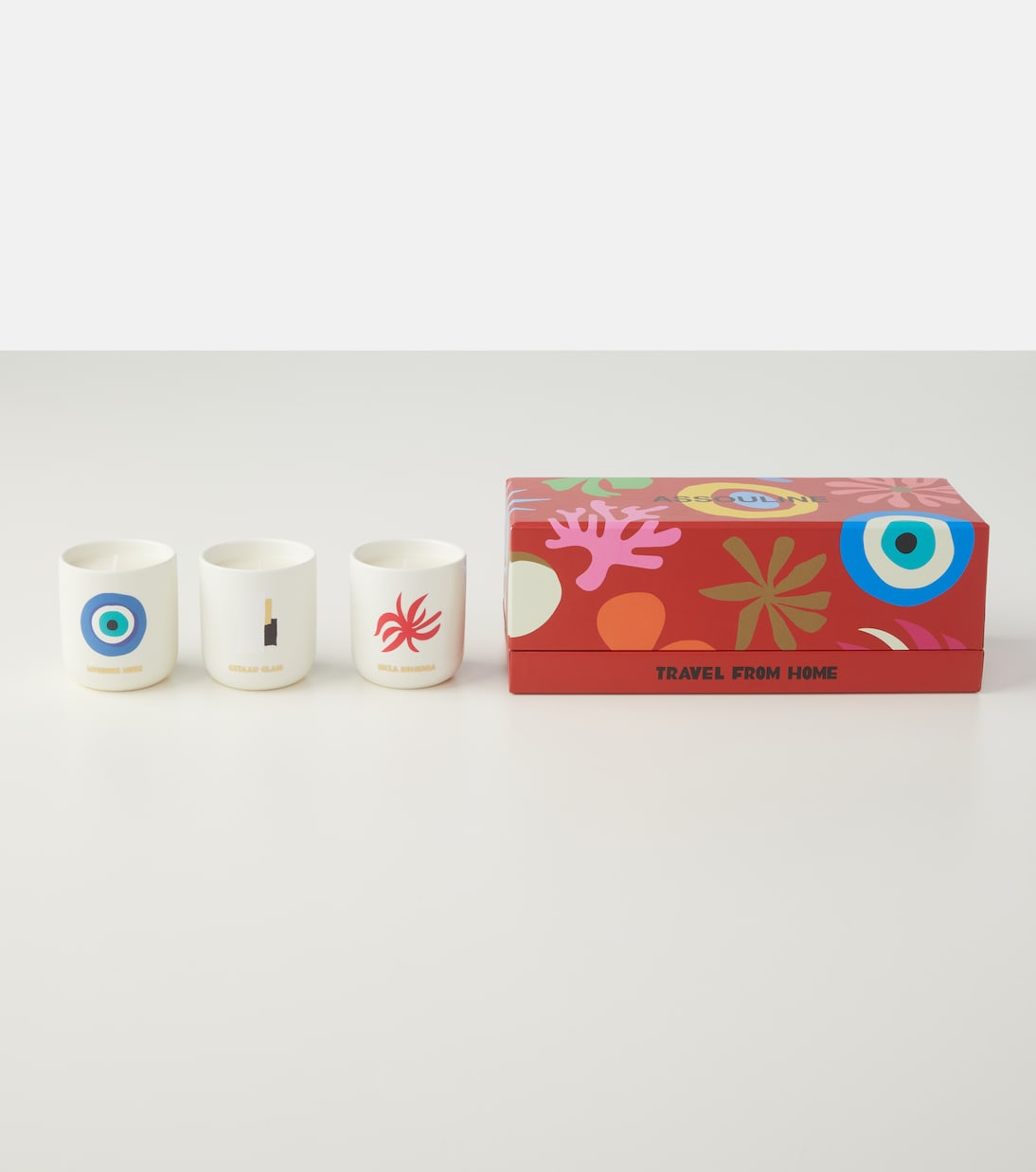 Travel From Home Mini set of 3 scented candles | Assouline