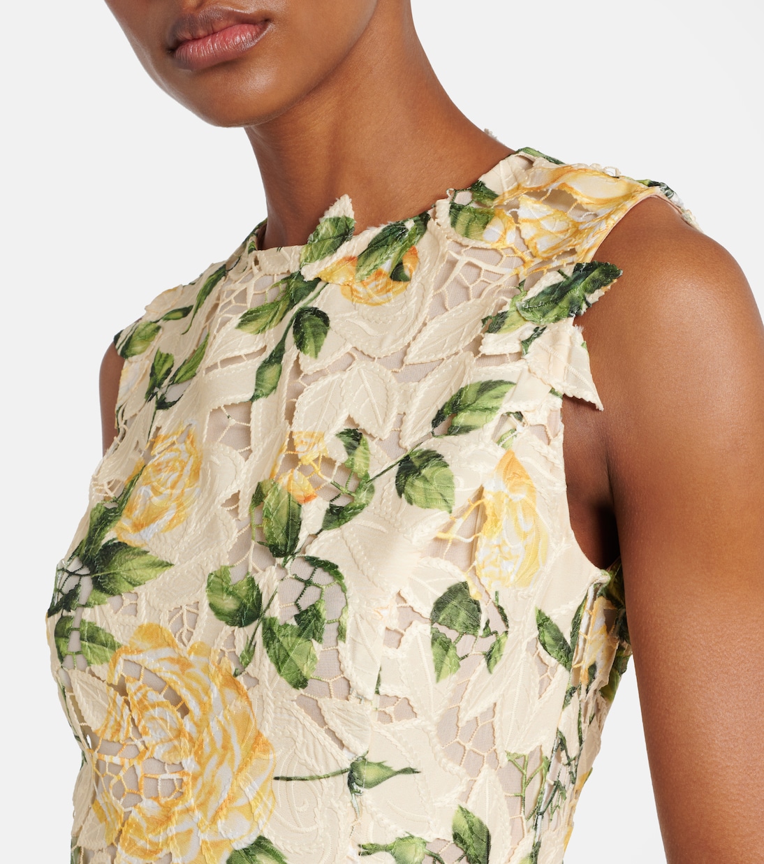 Printed midi dress | Oscar de la Renta